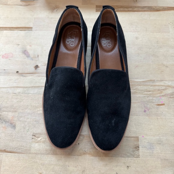 Franco Sarto Jeena black suede leather loafers size 9 - Picture 4 of 10